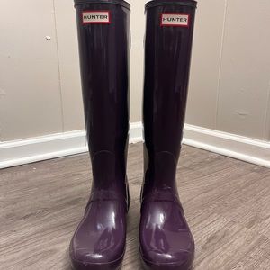 HUNTER TALL WOMENS RAINBOOTS SIZE 8